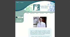 Desktop Screenshot of centroclinicodelamano.com